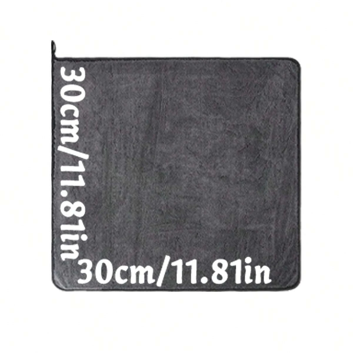 Serviette microfibre noire pour voiture