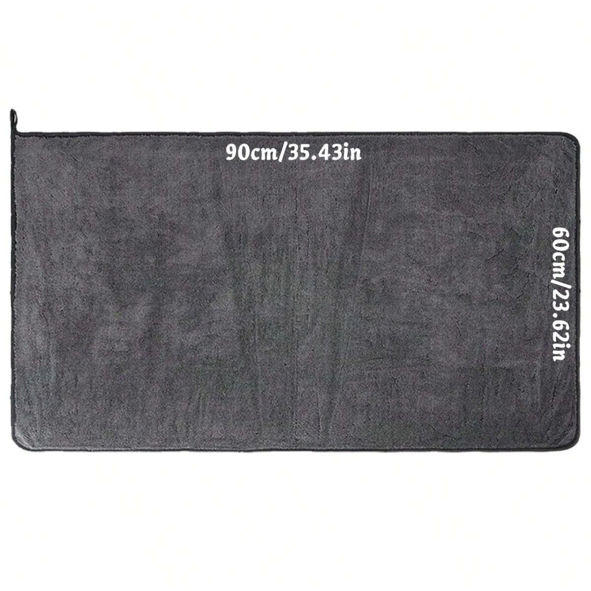 Serviette microfibre noire pour voiture