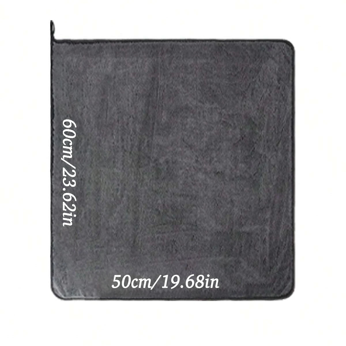 Serviette microfibre noire pour voiture