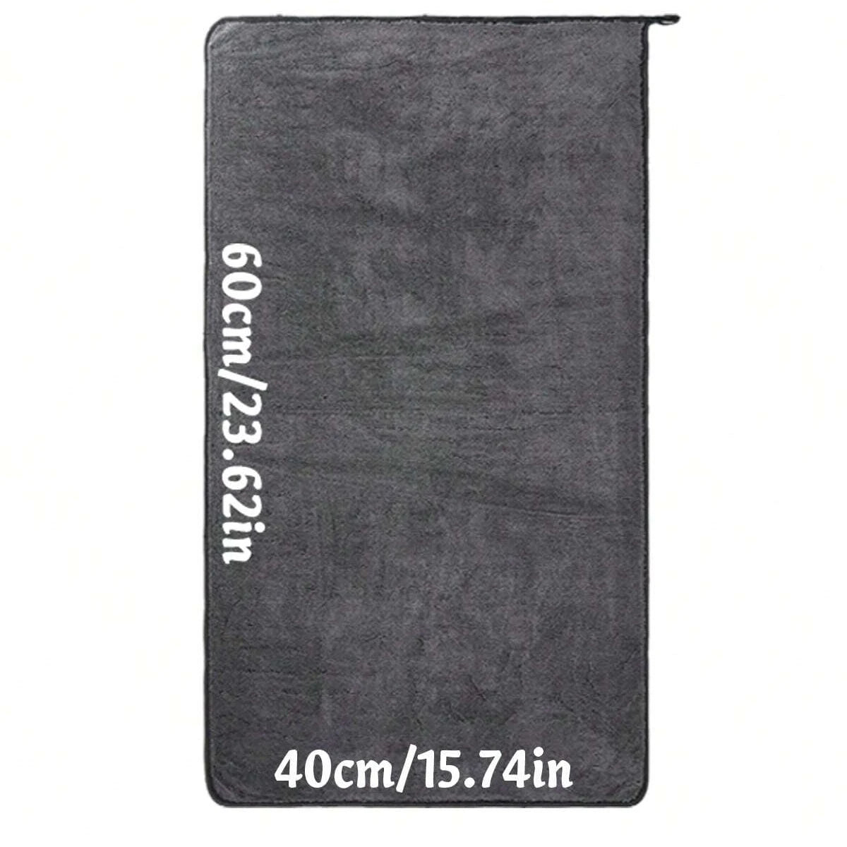 Serviette microfibre noire pour voiture