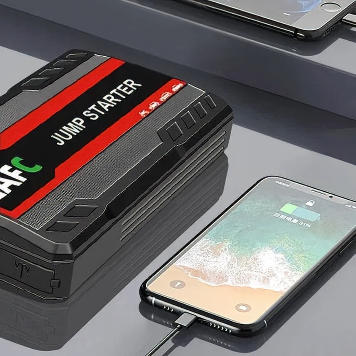 Booster de batterie 600 A en situation