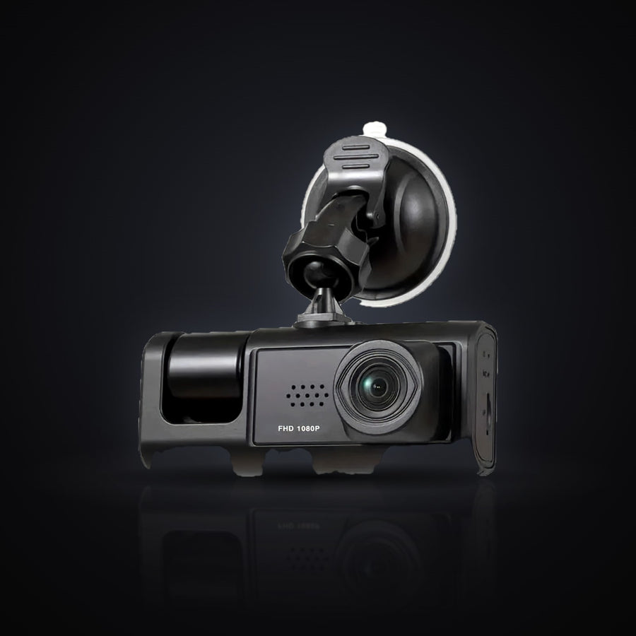 Dual dash cam, front and cabin