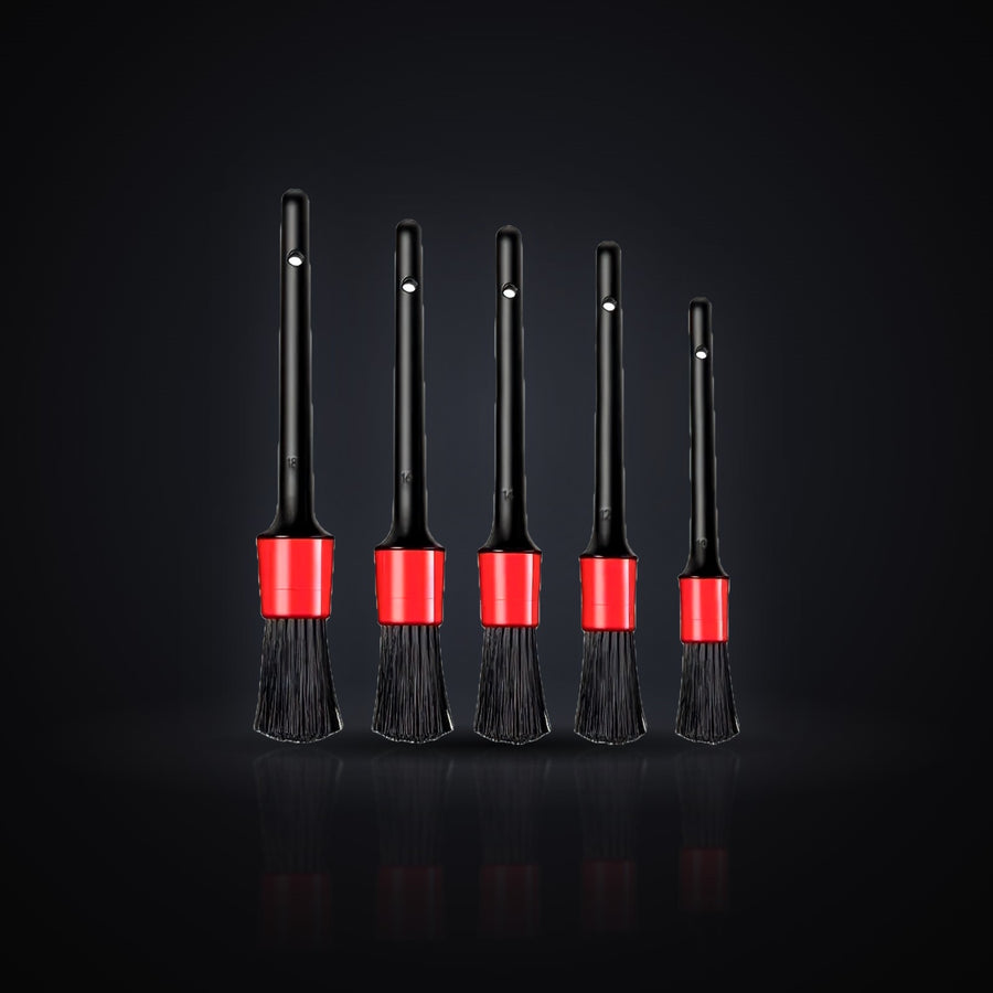 Lot de 5 pinceaux pour nettoyage de voiture au détail